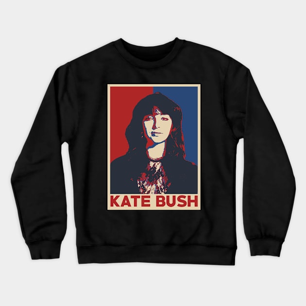 Kate Bush Pop Art Style Crewneck Sweatshirt by mia_me